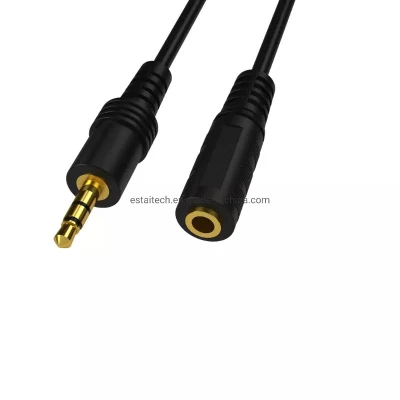 3.5mm Jack Stereo Male to Female Gold Plated Extension Aux Audio Cable