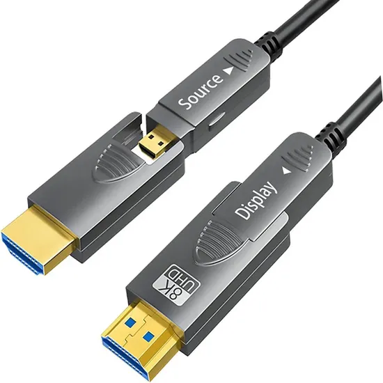 High Speed Fiber Optic HDMI Cable Support 8K 60 Hz 7680*4320 45m 