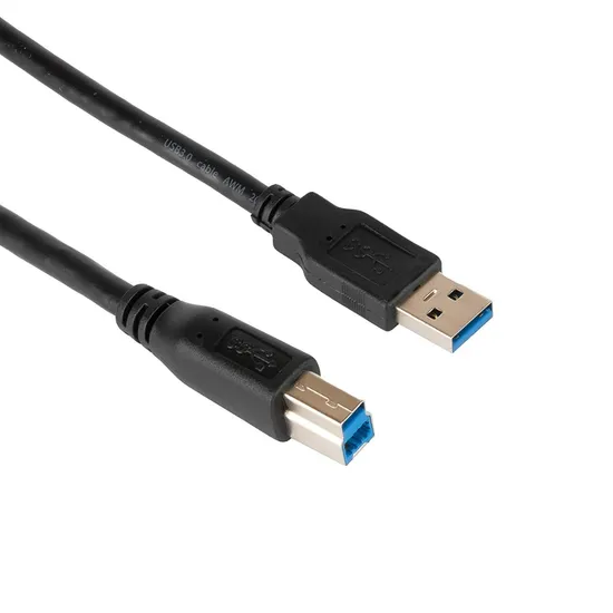 Superspeed USB 3.0 Type a Male to B Male Cable for Printers/Scanners Black 