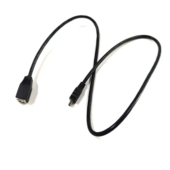 Waterproof IP67 Micro USB 5pin Male to Micro B Female Panel Mount Extension Cable for Sale 