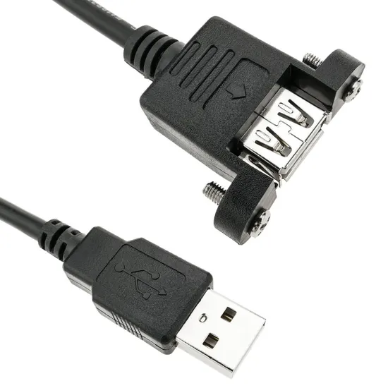 Factory Wholesale USB Data Charger Cable A Male to A Female for Panel 480Mbps 1m 