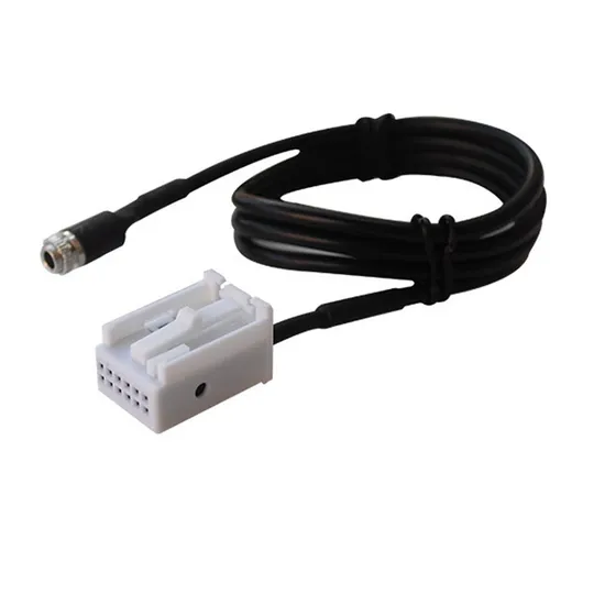 Car Aux 3.5 mm Audio Jack CD Interface Cable Wiring Harness Adapter Cable for Toyota Camry Corolla Highlander RAV3 Reiz Crown 