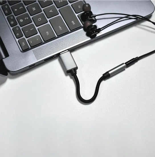 Headphone Earphone USB a Type to Audio 3.5mm Aux Cable 