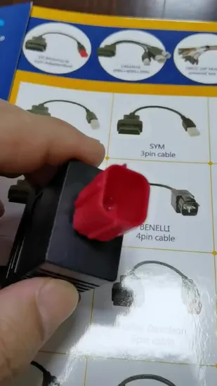 Factory Directly Supply OBD2 Female to Euro V Standard Motorbike 6p Cable for Motorbike Scanner Diagnostic Tool 