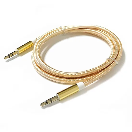 China Manufacturer 3.5mm Stereo Male to Male Audio Aux Cable 