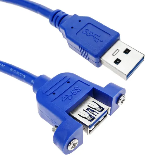 3.0 USB Cable A Male to A Female Panel 1m 