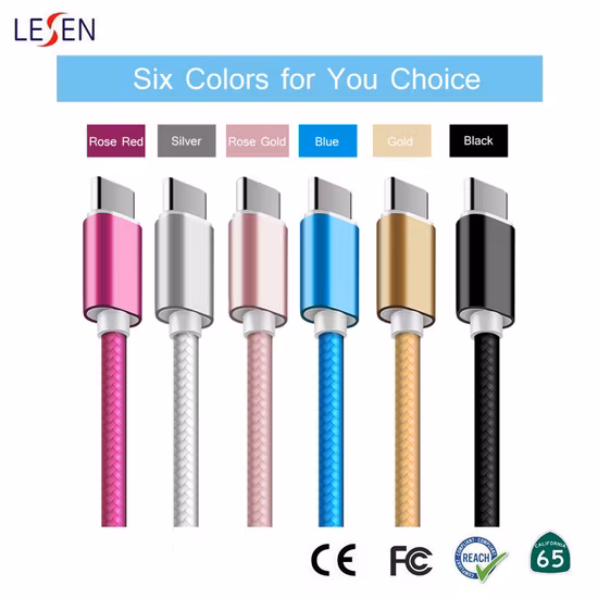 USB Cable Colorful Fast Charging Charger for Mobile Phone Sync Data