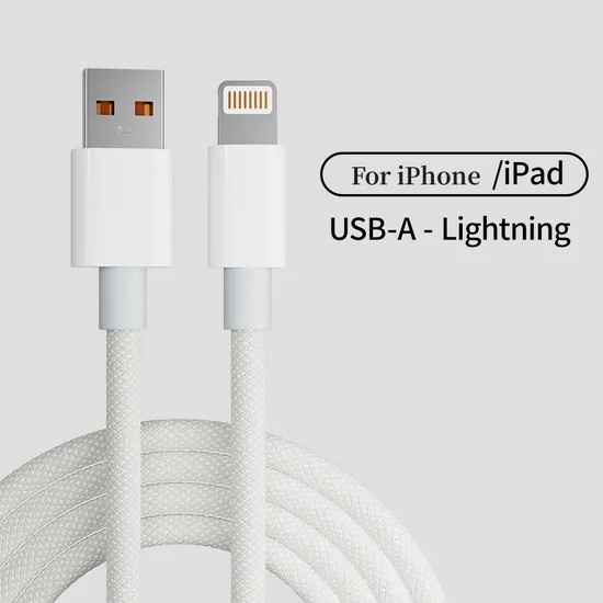 1m Braided Cable Type C to Lightning for iPhone Fast Charging Data Cable 