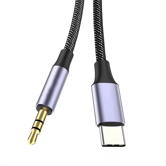 USB C to Aux 3.5mm Audio Jack Auxiliary Cable for Car 