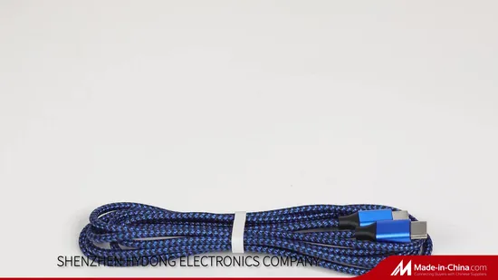 Premium Nylon Braided Charger Metal Wholesale USB Data Cable Mobile Phone Accessories 