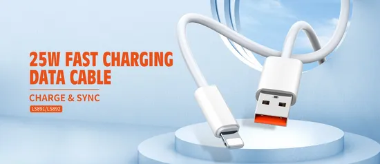 Ldnio Ls891 QC3.0 Sync 25W PVC Anti Bending Fast Charging Micro iPhone Type