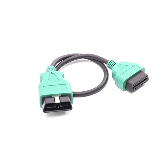 Right Angle 16 Pin Male to Female Extension Cable OBD2 Splitter Cable 