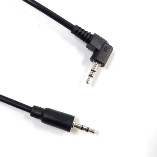 2.5mm Angle to Straight Plug Audio Aux Jack Cable Cord 