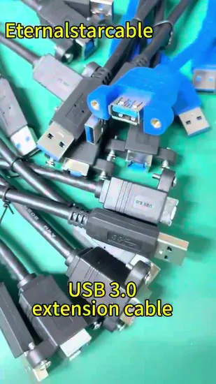 Premium Customized USB 3.0 Bf Panel Mount to Micro B Male Cable 